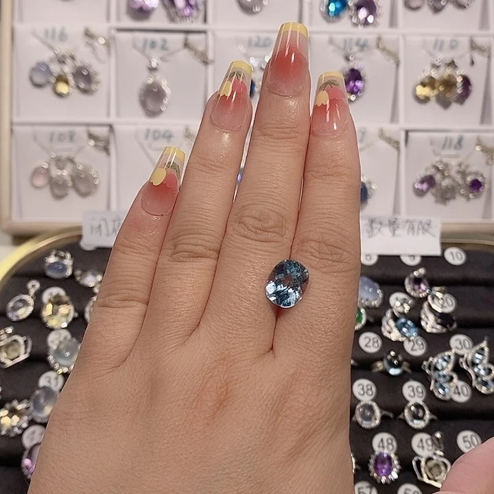 一***✧烟晶银S925镶嵌戒指