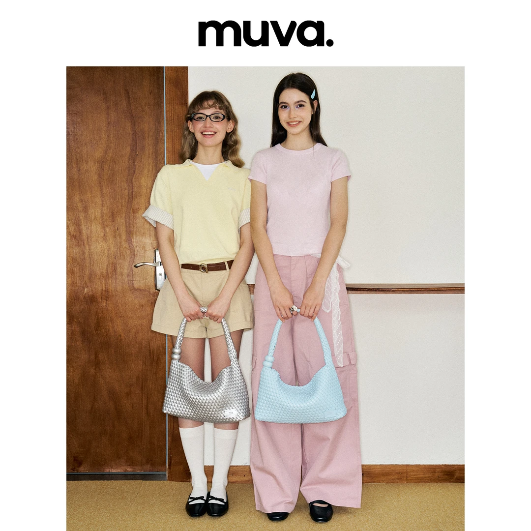 MUVA夏日编织腋下包女士单肩包小众设计慵懒感度假通勤6.2新款