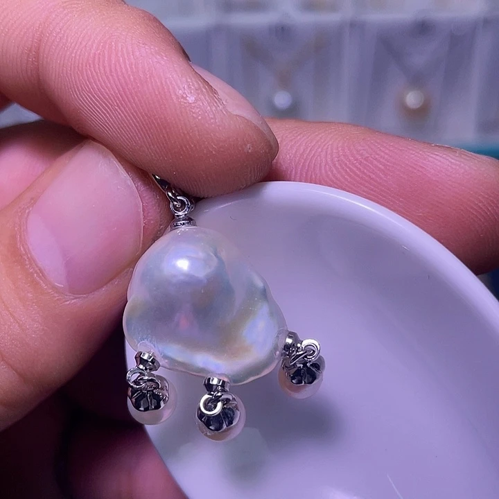 颈饰合金淡水珍珠44