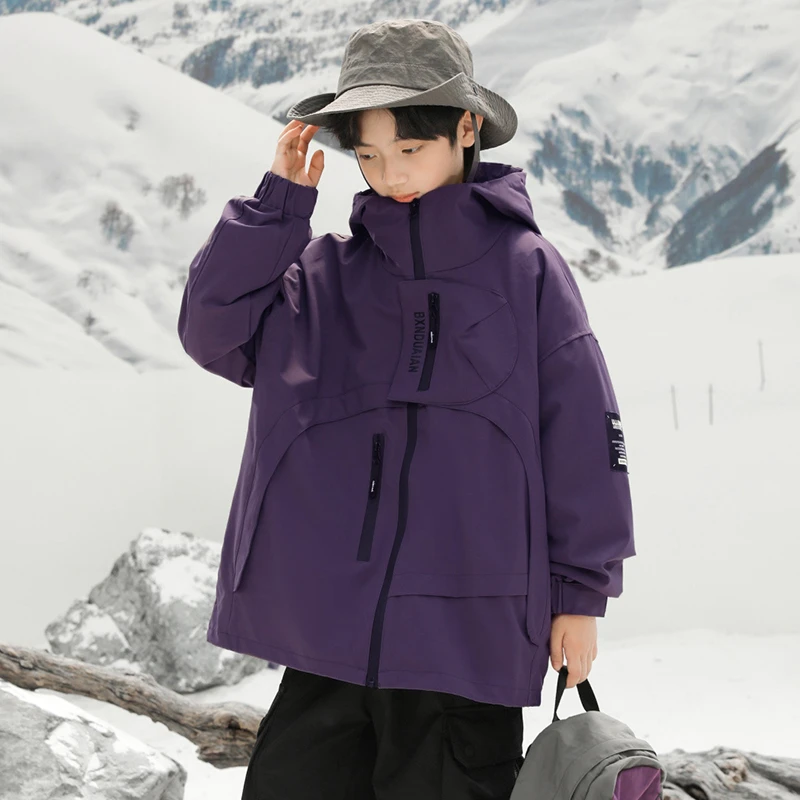 男童秋冬款外套2025新款中大儿童时髦网红【奇斯熊】AF420-1