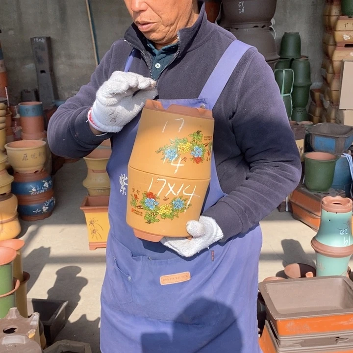 紫砂花盆紫砂花盆