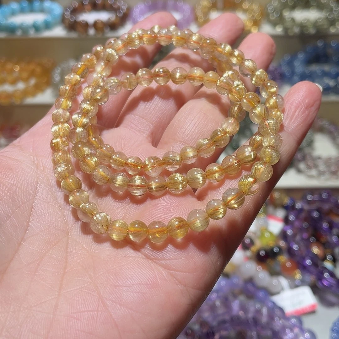 水晶手链未镶嵌钛金