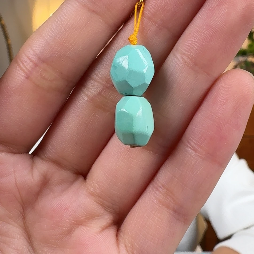 绿松石18K金镶嵌珠宝奇石