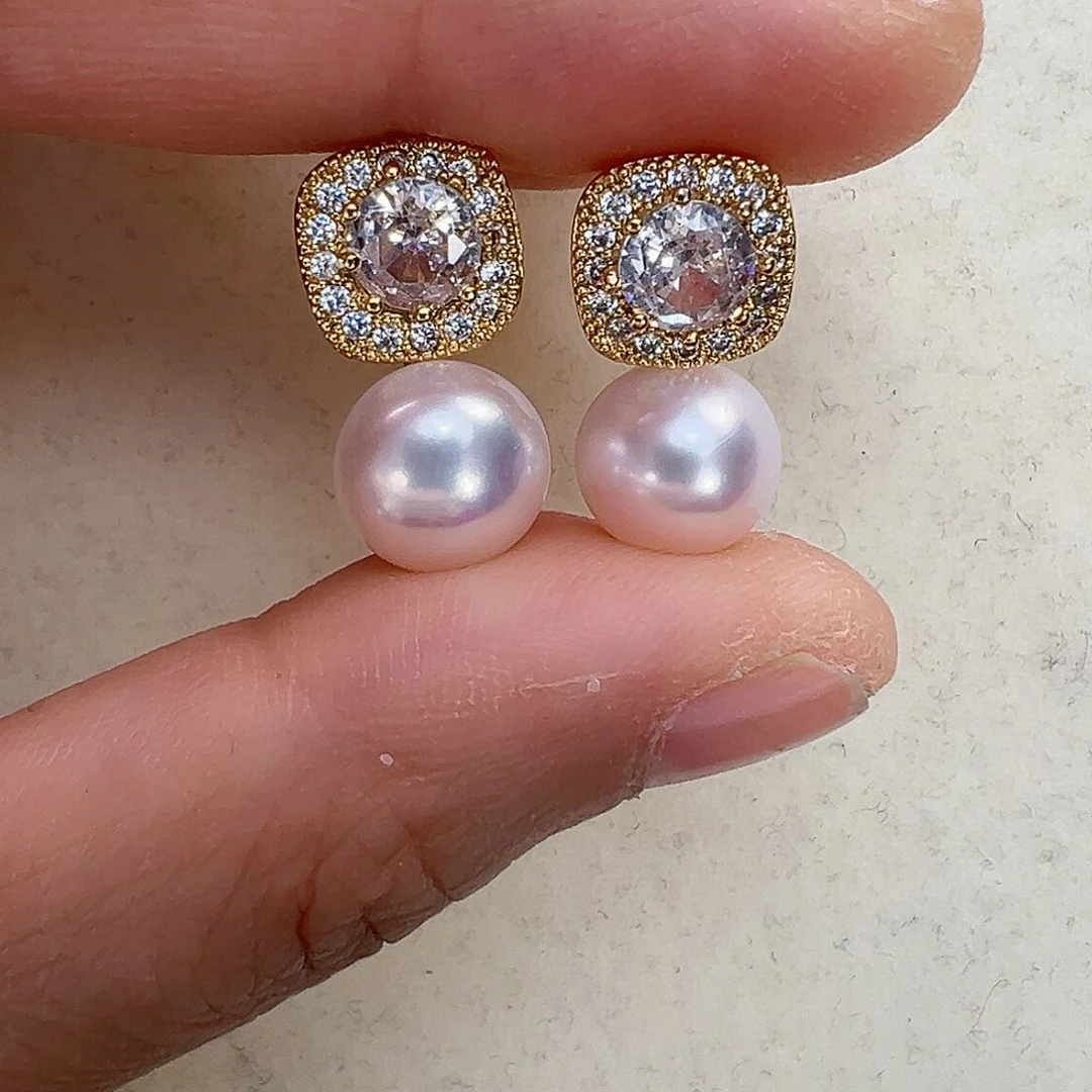 淡水珍珠耳饰未镶嵌