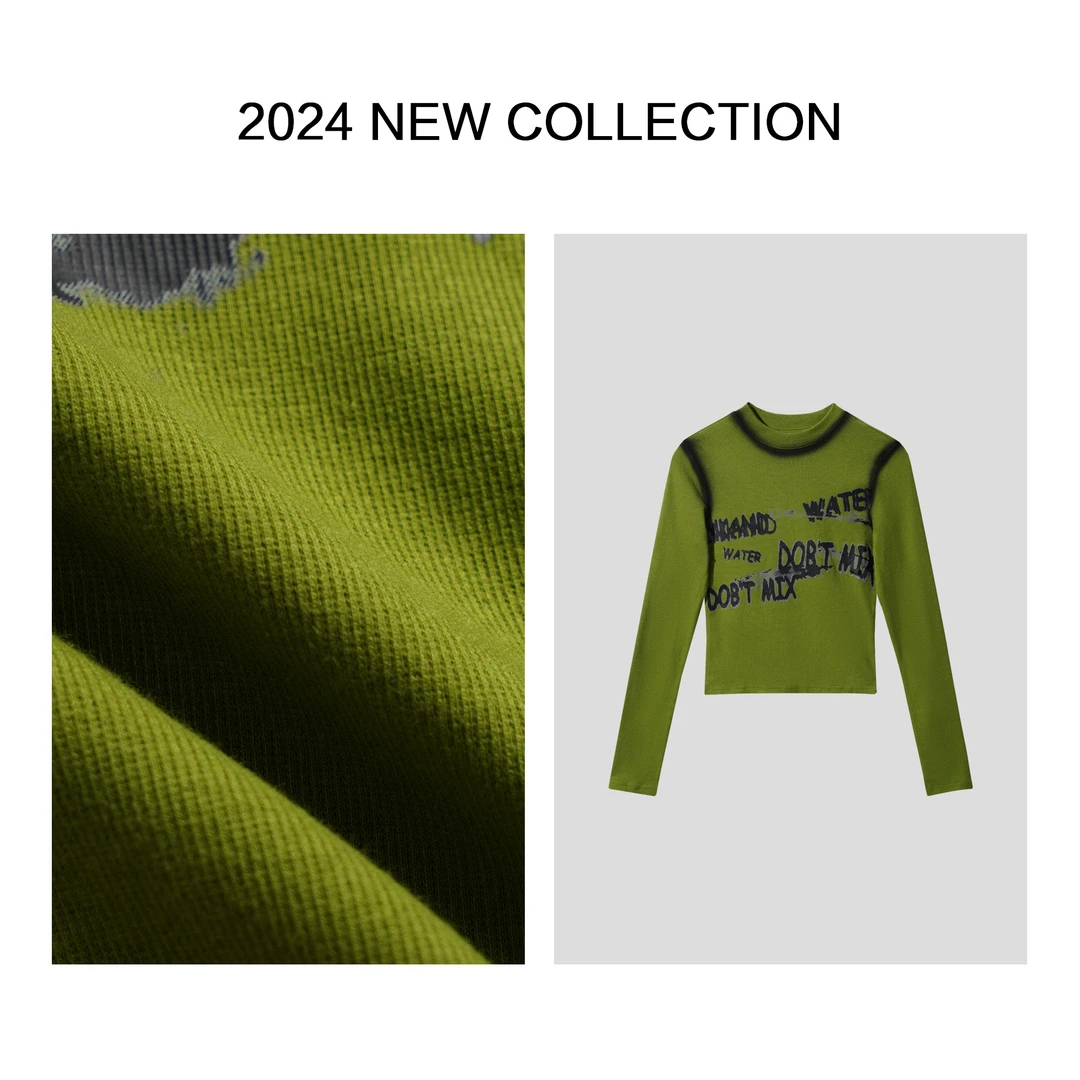 【小依专享】 T1F17007B 时尚针织T恤 7007