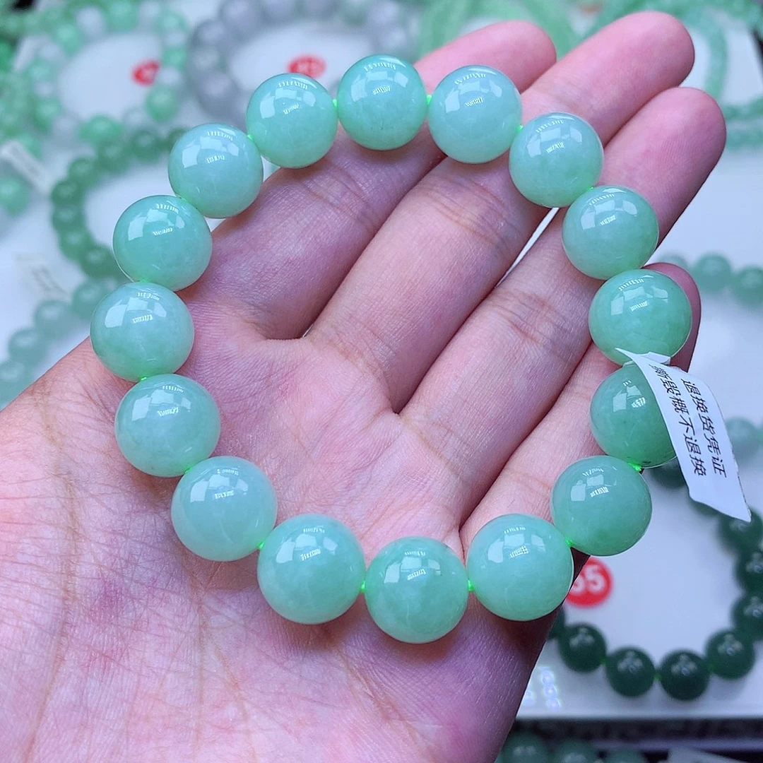 翡翠未镶嵌毛衣链卡13
