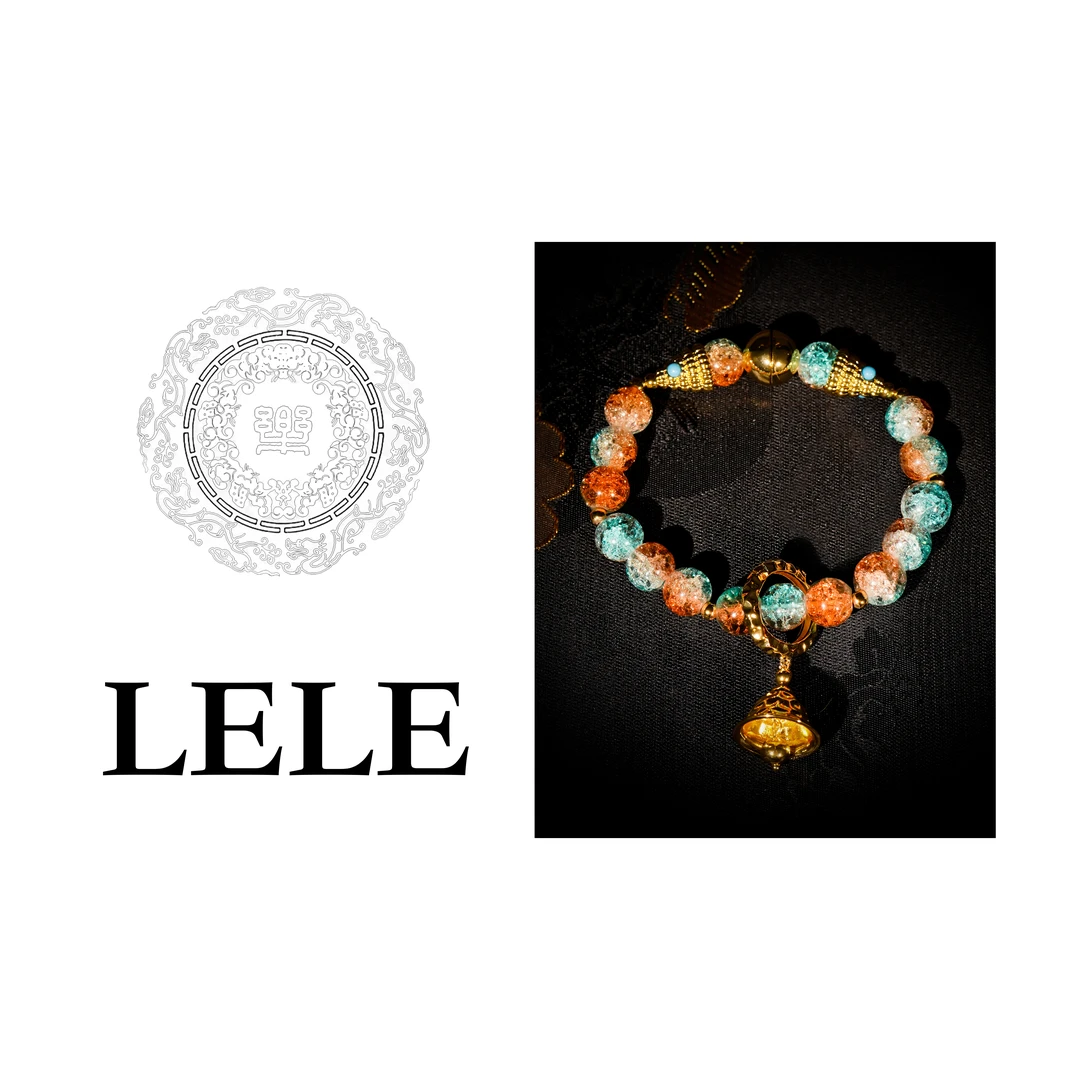 铜合金手链 【4318】LeLe 手链 敦煌飞天爆破琉璃磁吸
