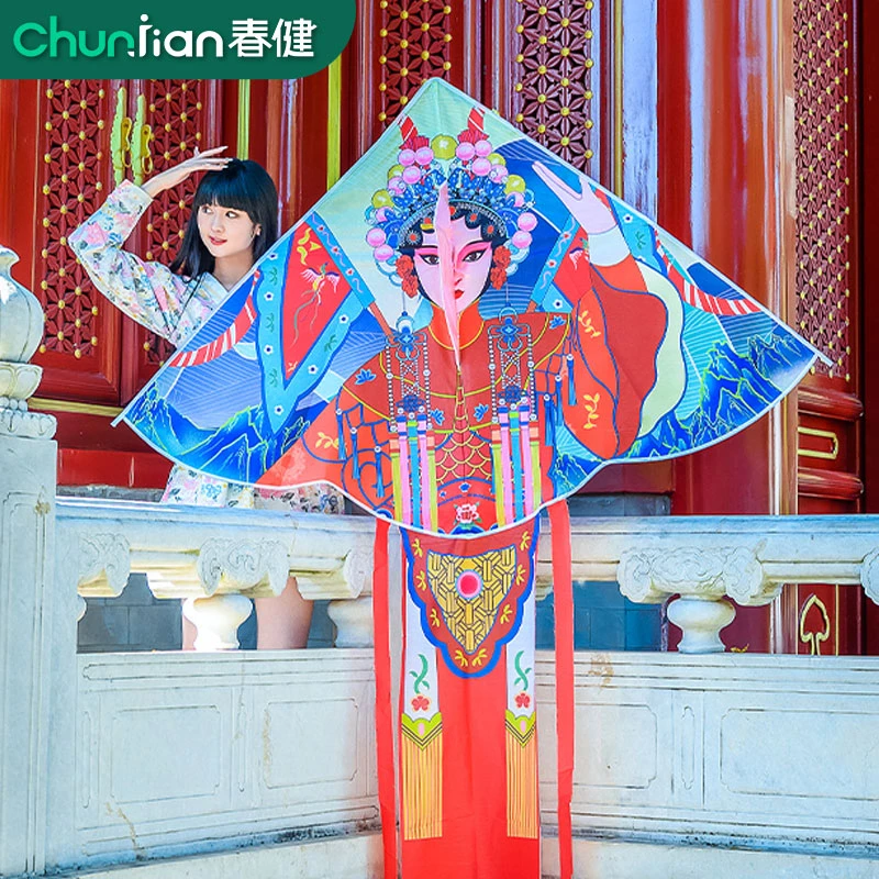 潍坊风筝国潮穆桂英挂帅微风易飞2025年新款国风古风女人一件代发