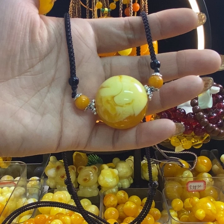 哎***要无非金属老蜡锁骨链全品无暇手工制作