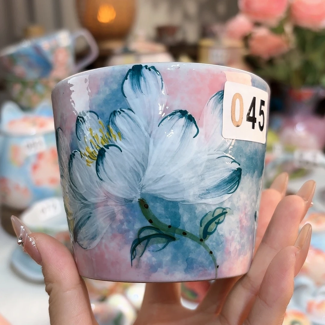 景德镇手绘高温釉下彩陶瓷茶具