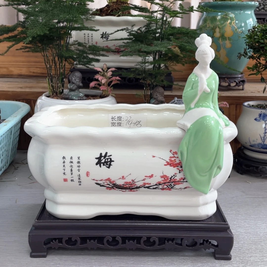 陶瓷花盆紫砂花盆艺术花盆创意盆景盆
