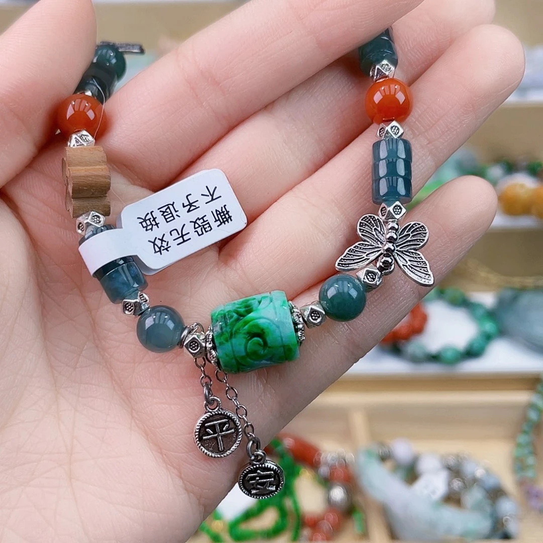 翡翠未镶嵌手链手链