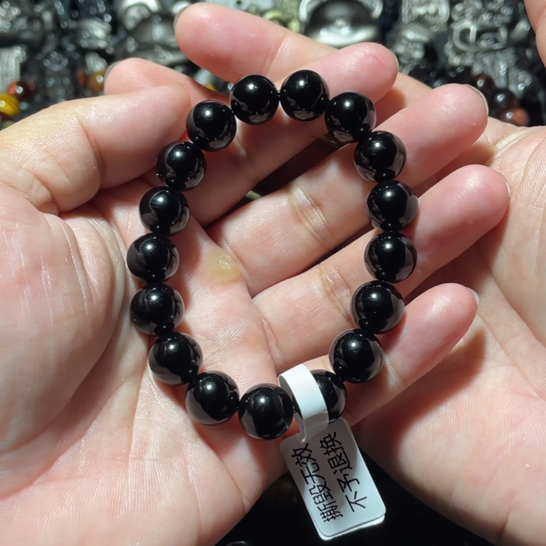 U***U黑曜岩未镶嵌手串