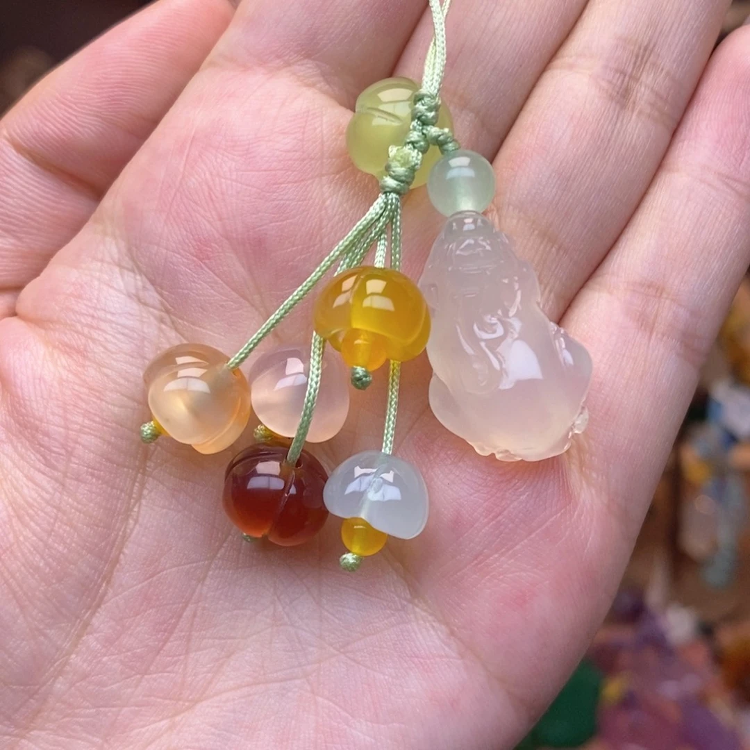 玛瑙/玉髓未镶嵌车挂