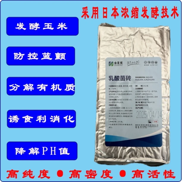 乳酸菌培养基乳酸菌块乳酸金菌水产养殖调水稳水发酵料发酵玉米