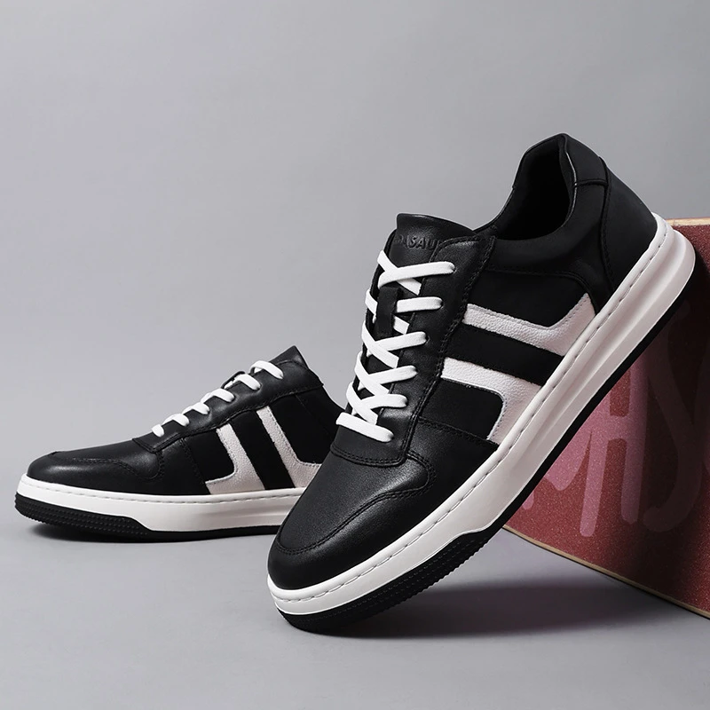 路易圣戈希男士四季休闲鞋透气潮流百搭男款低帮板鞋英伦时尚潮鞋