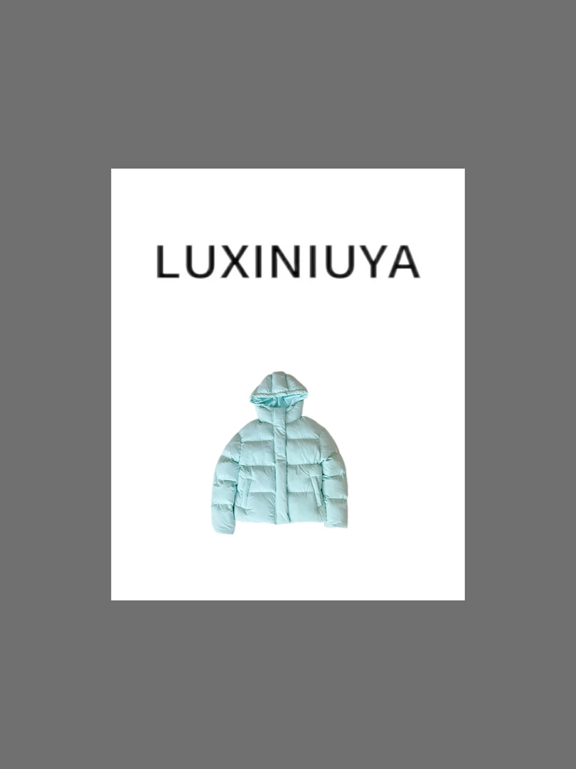 【LUXINIUYA】重磅主推 小雪山连帽羽绒服纯色外套#CX2382