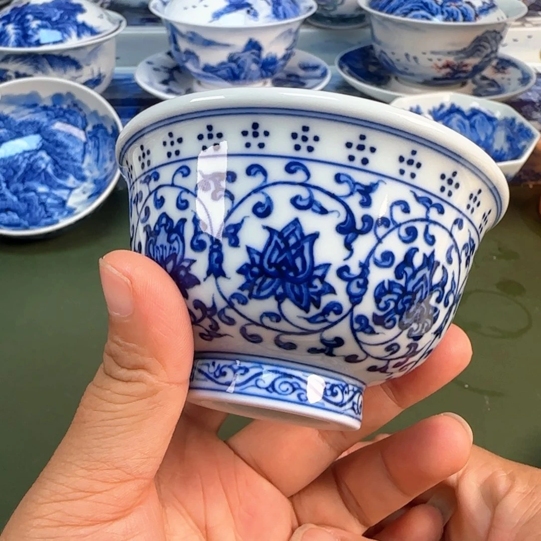 景德镇纯手绘茶具圆圆211