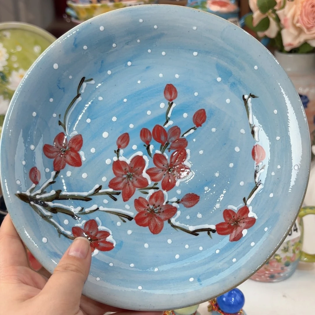 景德镇手绘高温釉下彩陶瓷茶具