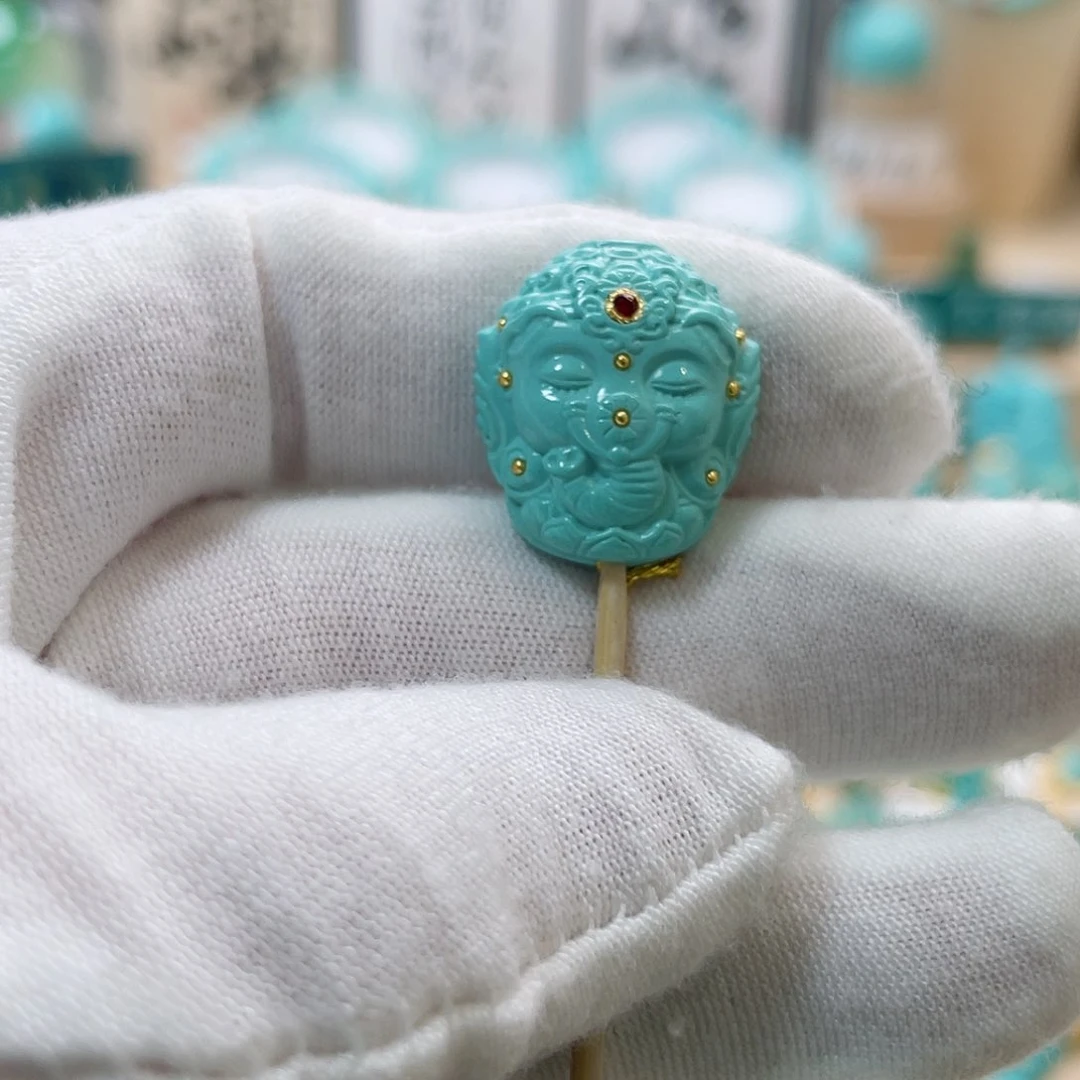 绿松石珠宝奇石未镶嵌