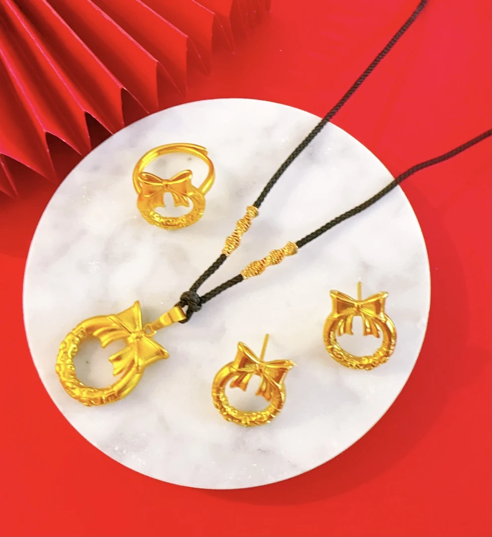 铜合金吊坠 铜合金 新款在逃公主耳环项链戒指 精致nipal