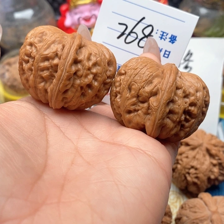 文玩核桃把件268号43平谷元宝