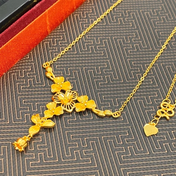 坠链均足银 老铺匠 足银999兰陵项链