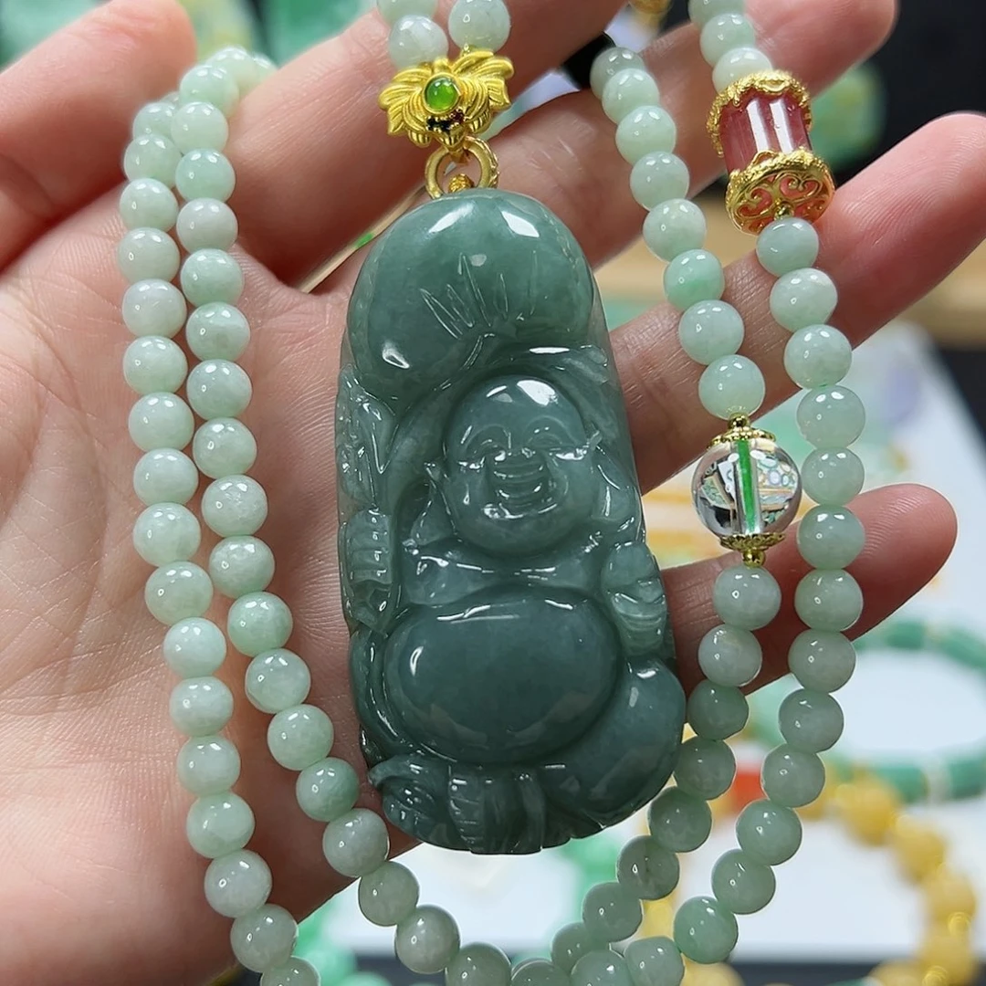 颈饰未镶嵌翡翠吊坠