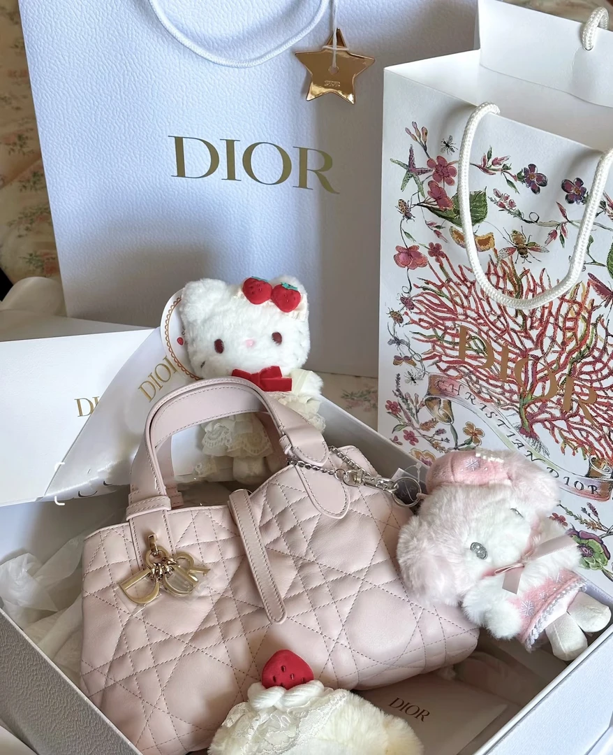 未使用 DIOR/迪奥 樱花粉土著小号25年8月 24cm 16204337