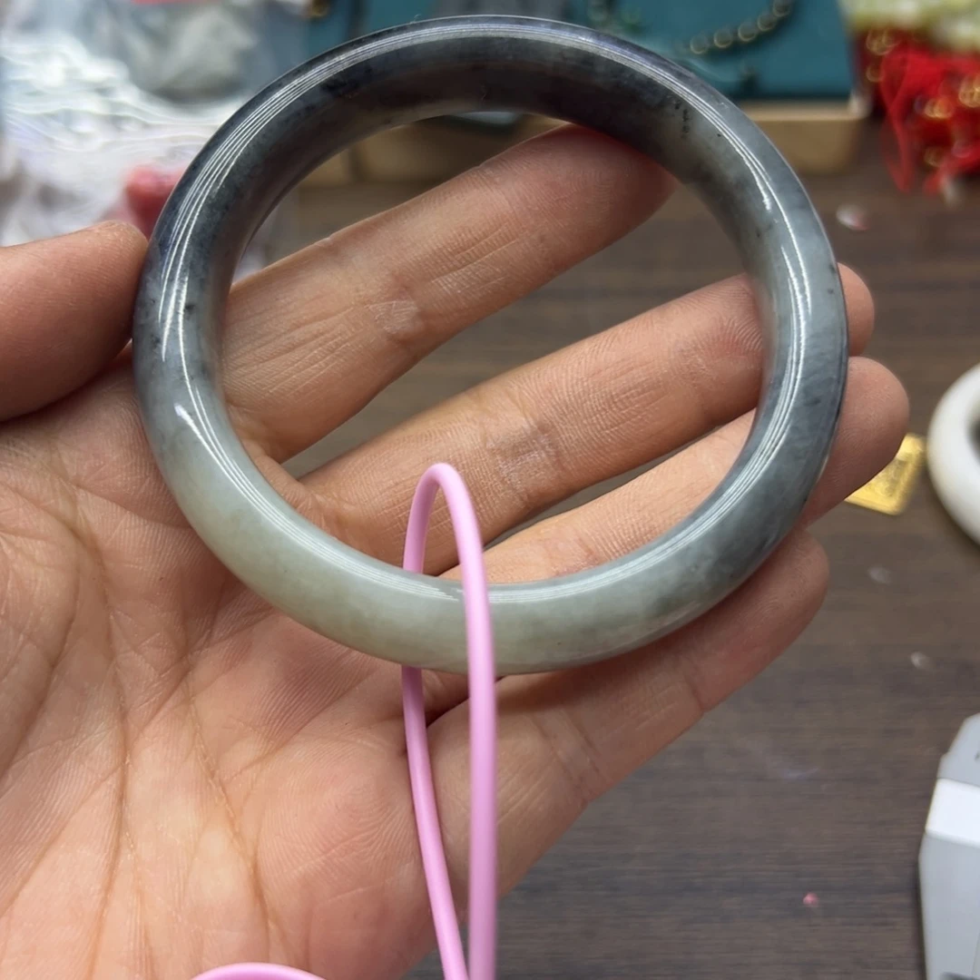 和田玉未镶嵌手镯61.3圈围1260