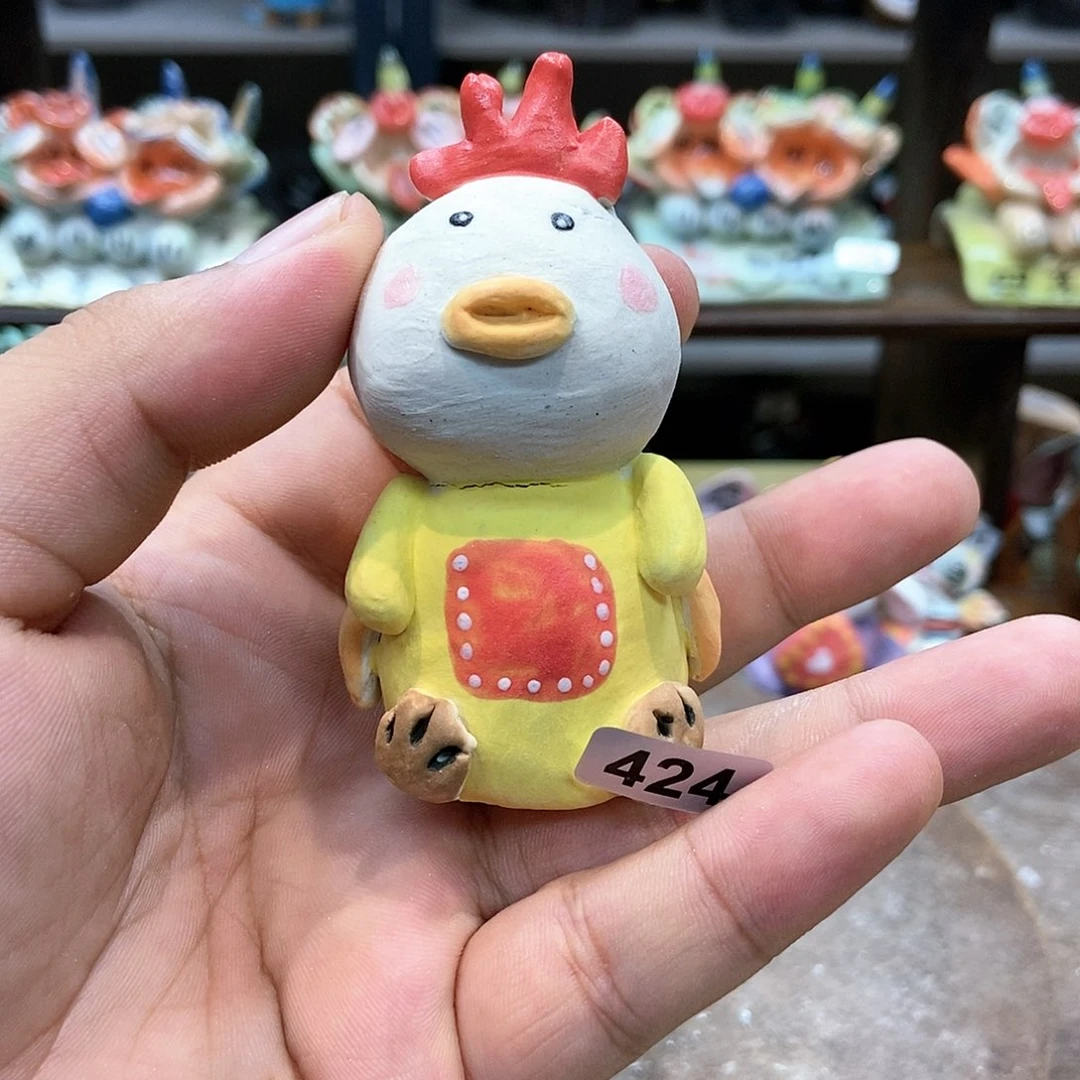 摆件直播间手工抽象陶瓷摆件424