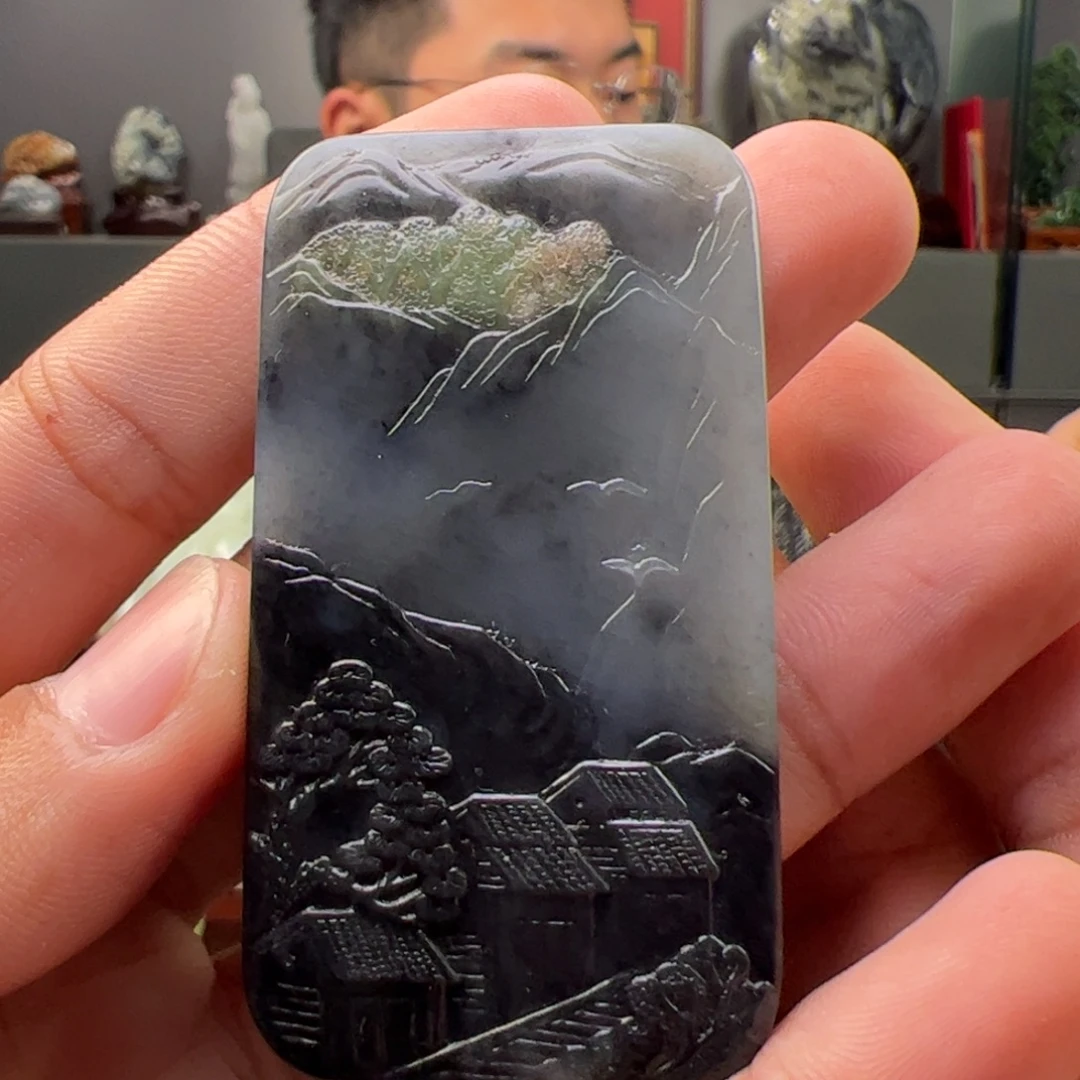 和田玉未镶嵌挂件