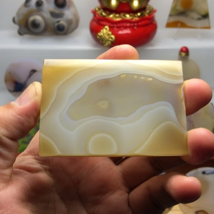 玛瑙/玉髓未镶嵌玛瑙花片