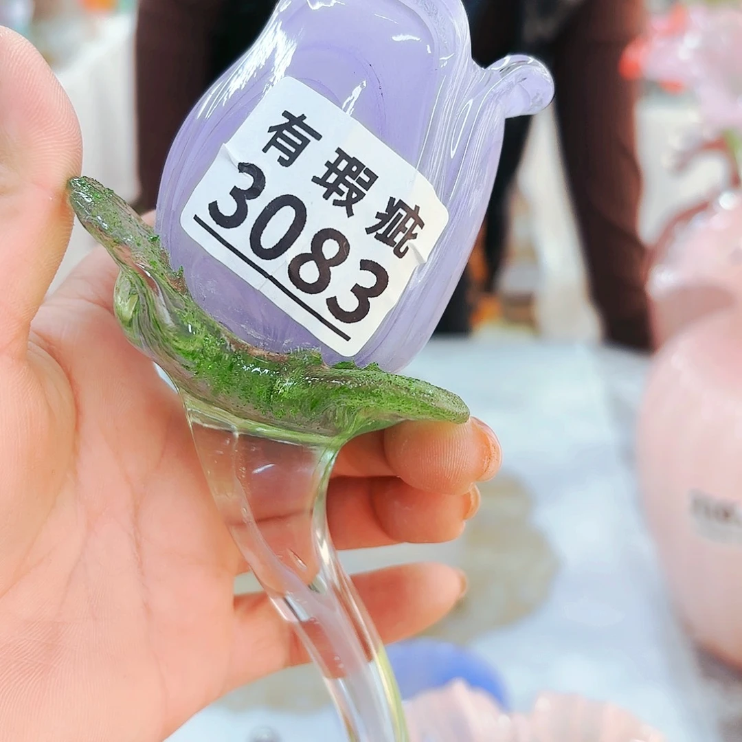 瑕疵福利安妮琉璃花瓶花器艺术品