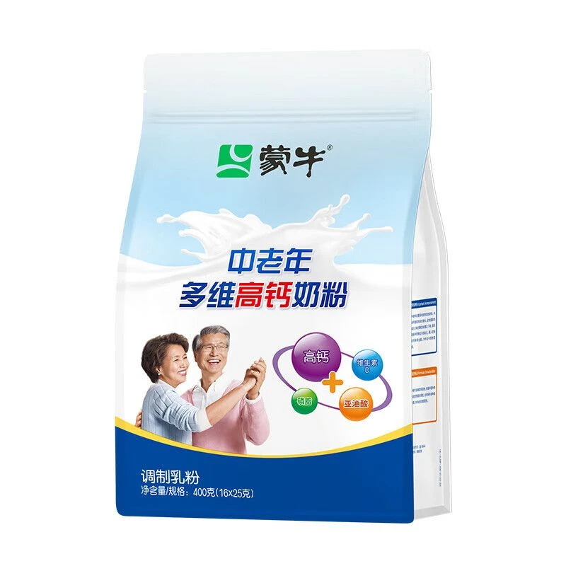 蒙牛 中老年多维高钙奶粉 400g(25g*16包)/袋