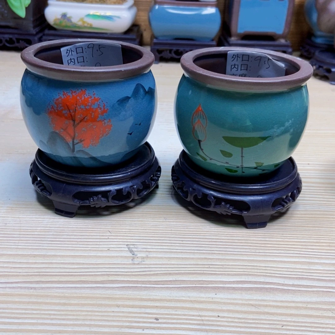 瓷片陶瓷花盆陶瓷艺术