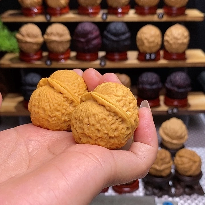 文玩核桃把件石奎元宝21