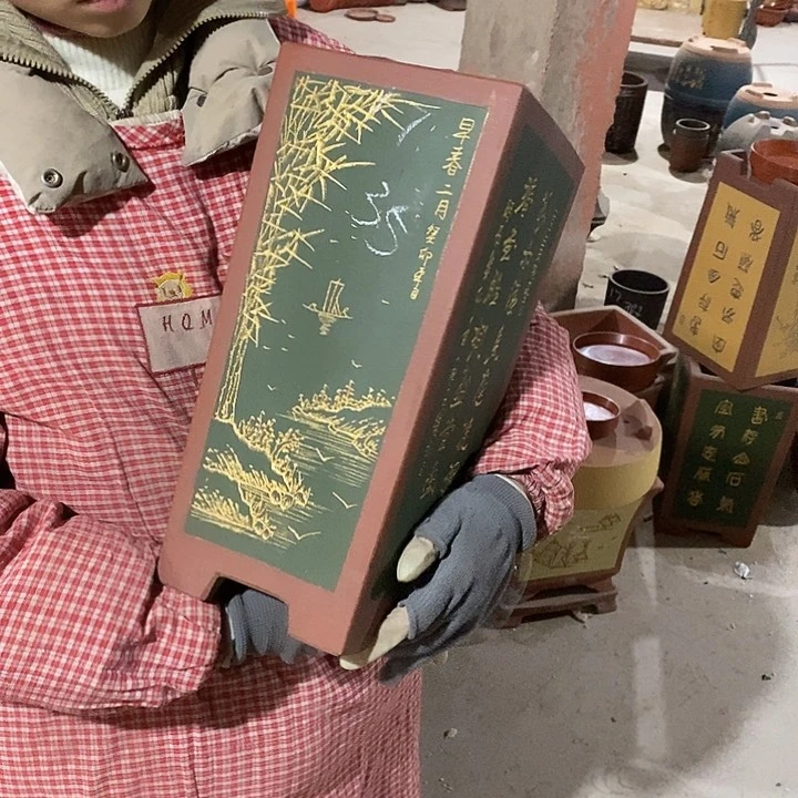 紫砂花盆紫砂花盆