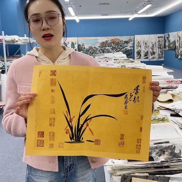 国画纯手绘国画作品