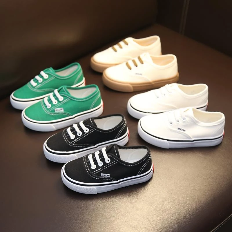 FAVMARTHA韩版儿童帆布鞋男童布鞋一脚蹬2025春秋新款女童鞋子宝