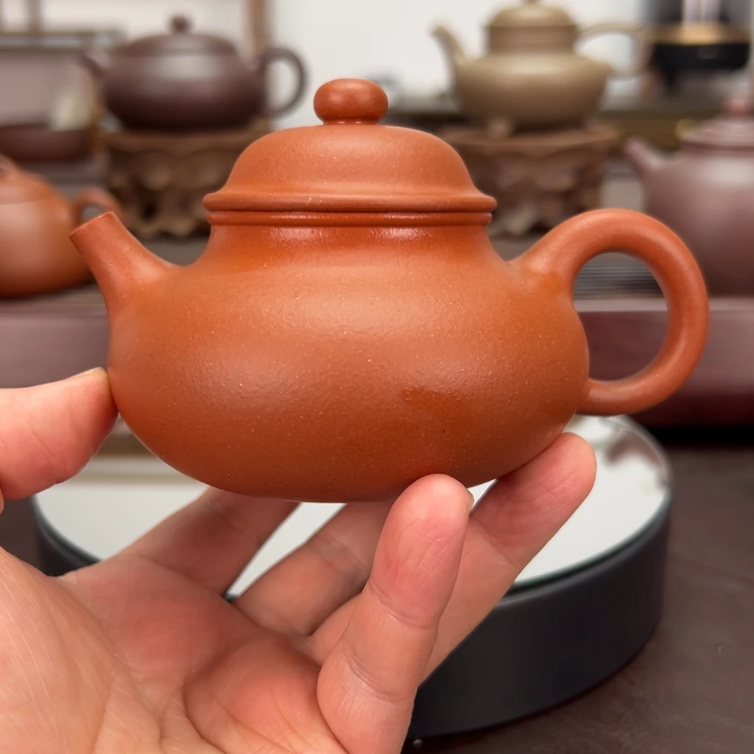 紫砂茶壶砂性红泥 180 毫升