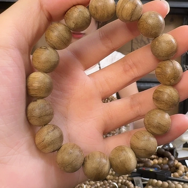 手串沉香5号柬埔寨菩萨棋野料收藏款圆珠单圈卡13