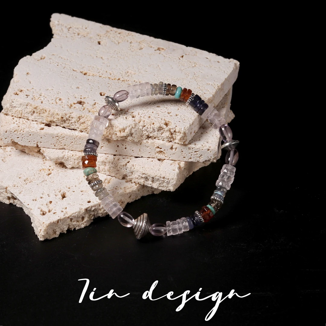 925银手链 7in【蔷薇】原创小众设计复古手作粉色s925手串