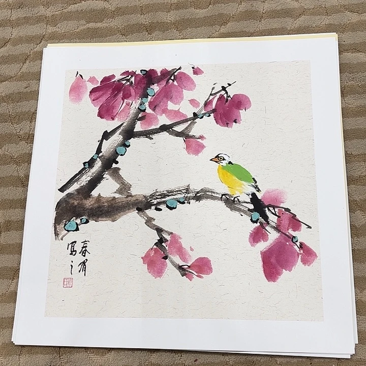 国画花鸟等图案和50.50