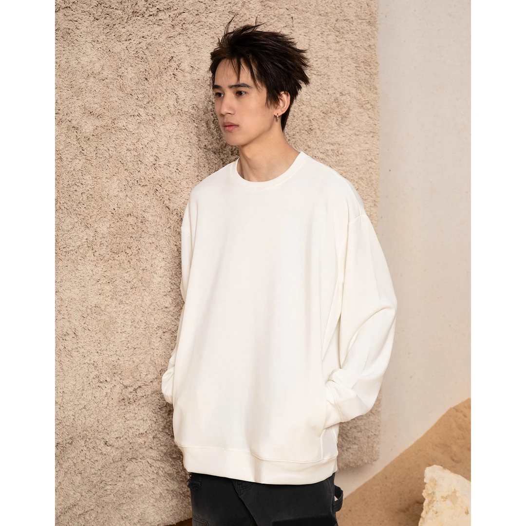 S123【如牛奶般丝滑】莫代尔通勤纯色休闲百搭长袖T恤圆领打底衫