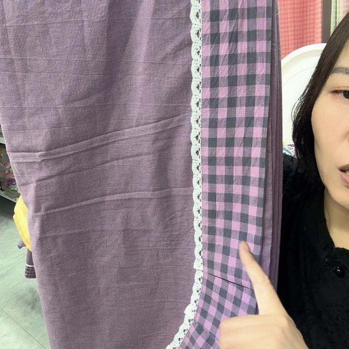 棉棉紫格精床单2.5