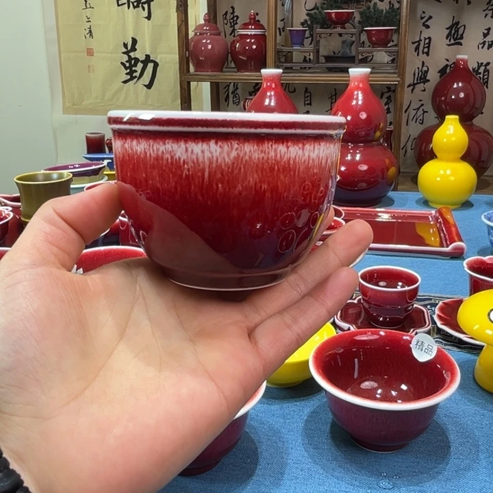 景德镇陶瓷柴窑大缸杯