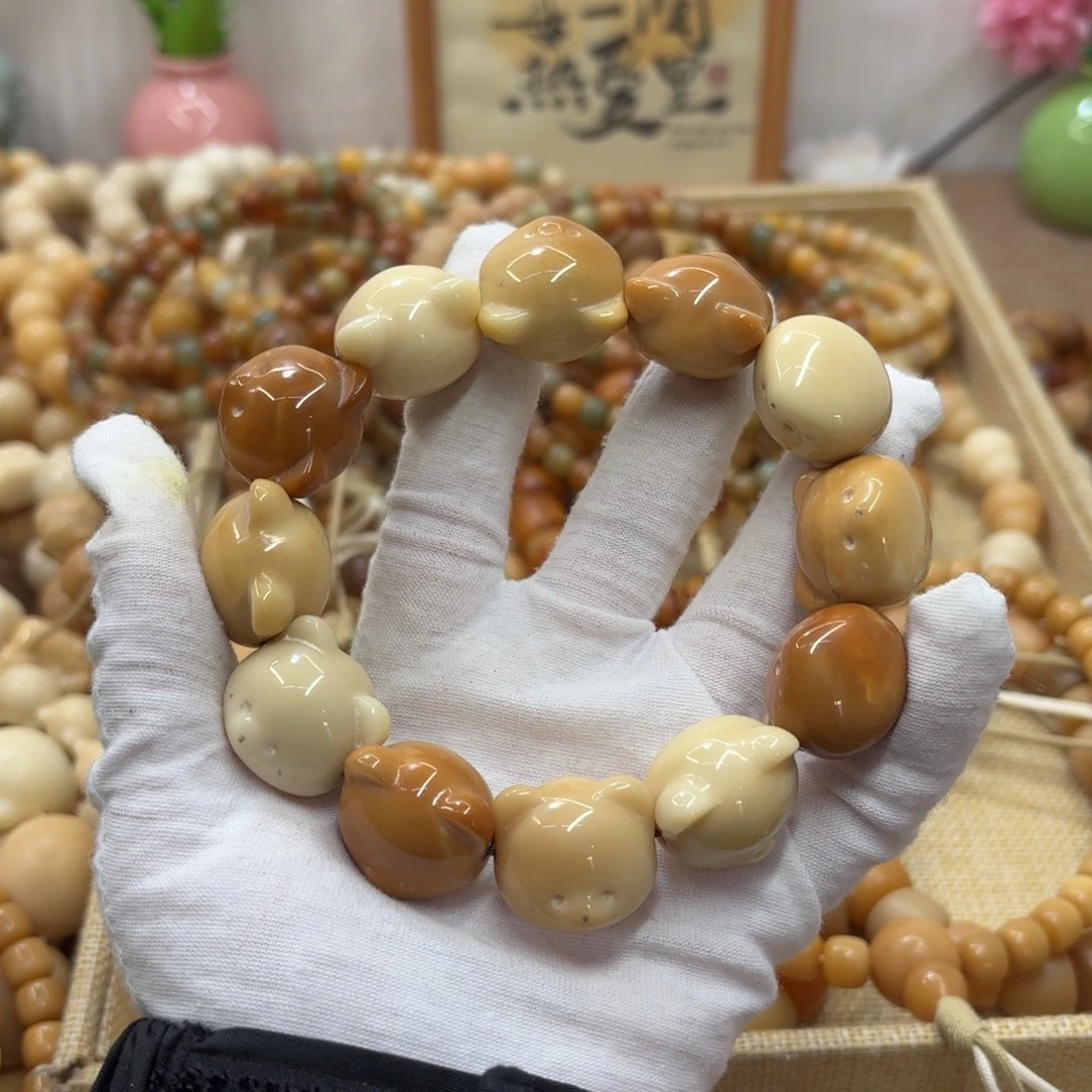 吊坠菩提根/象牙果牙果瑕疵机抛010