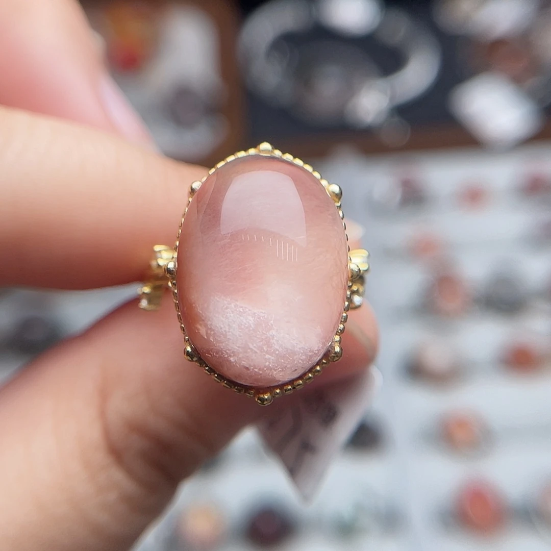 水晶戒指银S925镶嵌余***