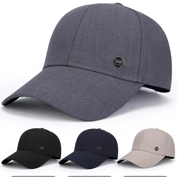 中老年男士棒球帽大帽檐春季中年爸爸鸭舌帽遮阳防晒老年人老头帽